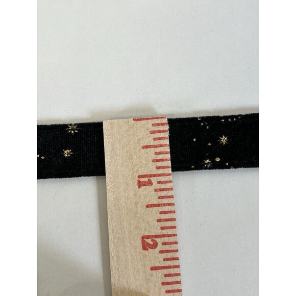 Urban Outfitters Belt Black Velvet  With Gold Constellation Pattern Womans Sz Sm - Picture 10 of 11